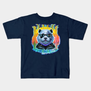 Panda-nator: Furry Fury! Kids T-Shirt